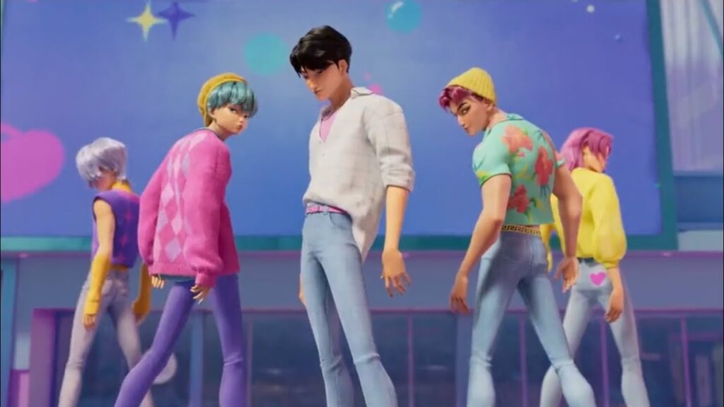 los demonios de Las guerreras K-Pop forman una boyband