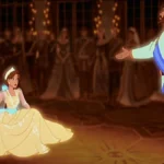 Anastasia niña junto a su padre, el zar Nicolás II, durante un baile en el palacio imperial de Rusia